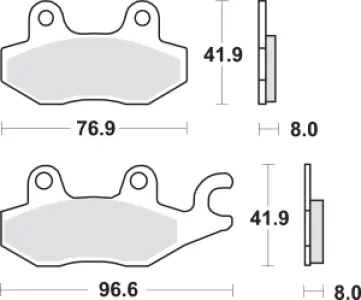 SBS - BRAKE PAD SINT SCOOT - 17211825