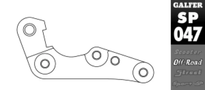 GALFER - BRAKE CALIPER ADAPTOR - 17040600