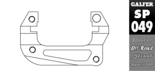 GALFER - BRAKE CALIPER ADAPTOR - 17040601