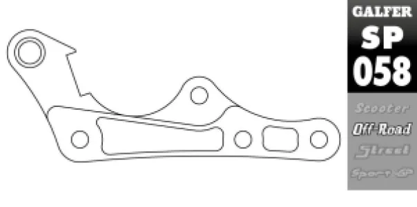 GALFER - BRAKE CALIPER ADAPTOR - 17040604