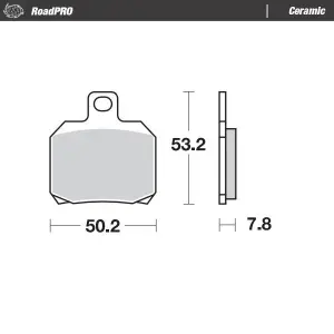 MOTO-MASTER - BRAKE PAD CERAMIC - 17220909