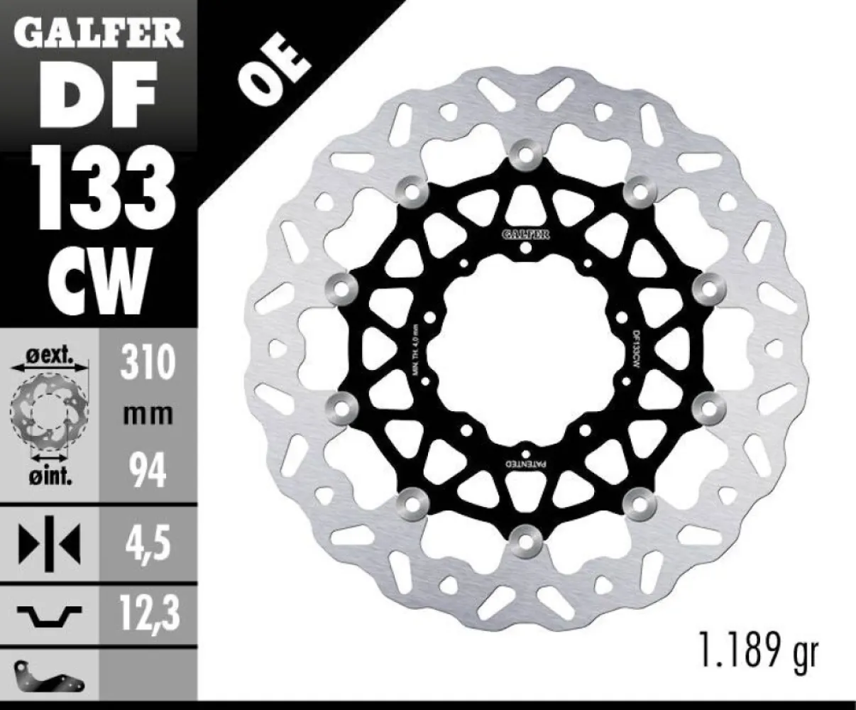 GALFER - BRAKE DISC FLOAT WAVE - 17104093