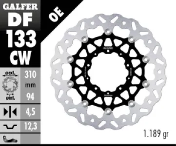 GALFER - BRAKE DISC FLOAT WAVE - 17104093