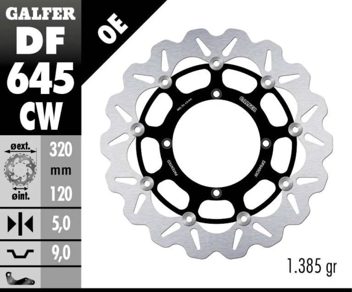 GALFER - BRAKE DISC FLOAT WAVE - 17104094