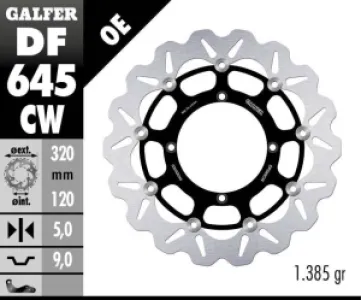 GALFER - BRAKE DISC FLOAT WAVE - 17104094