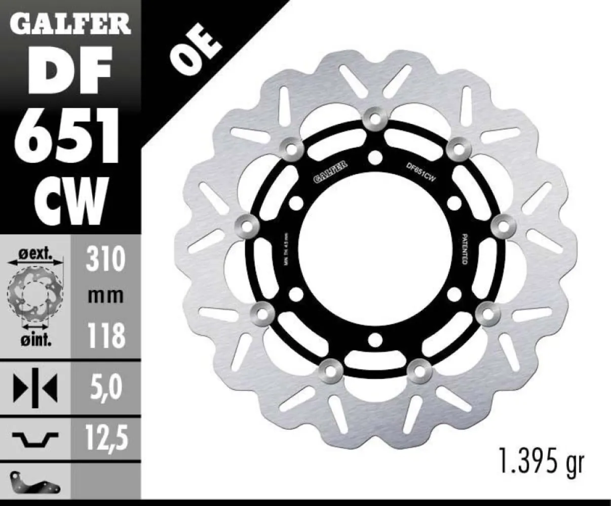 GALFER - BRAKE DISC FLOAT WAVE - 17104097