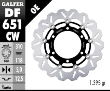 GALFER - BRAKE DISC FLOAT WAVE - 17104097