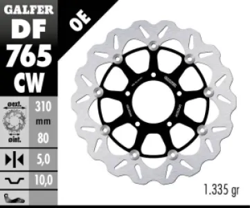 GALFER - BRAKE DISC FLOAT WAVE - 17104096