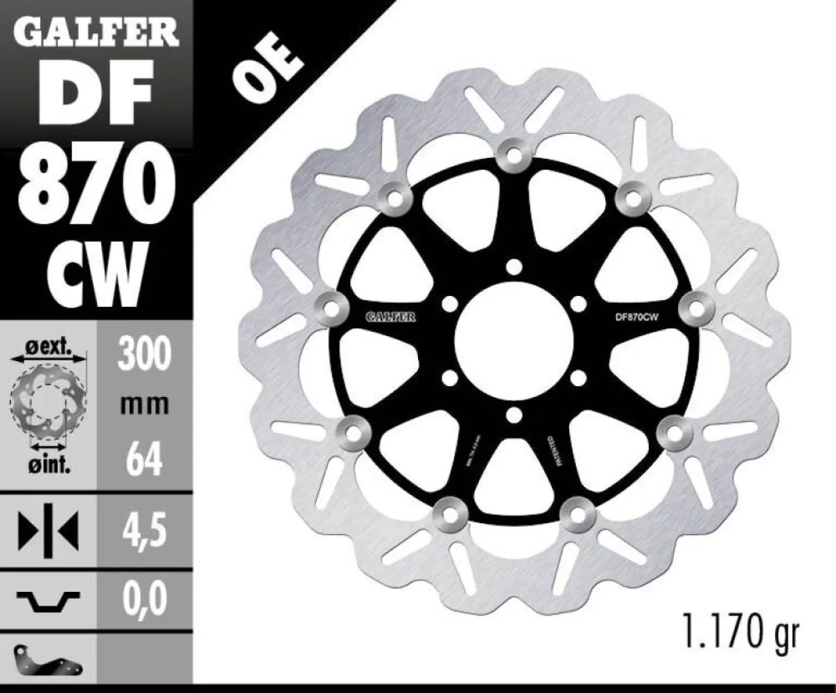 GALFER - BRAKE DISC FLOAT WAVE - 17104092