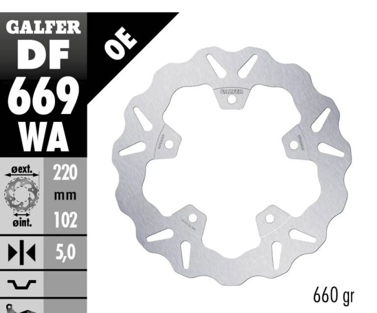 GALFER - BRAKE DISC FIXED WAVE - 17104101
