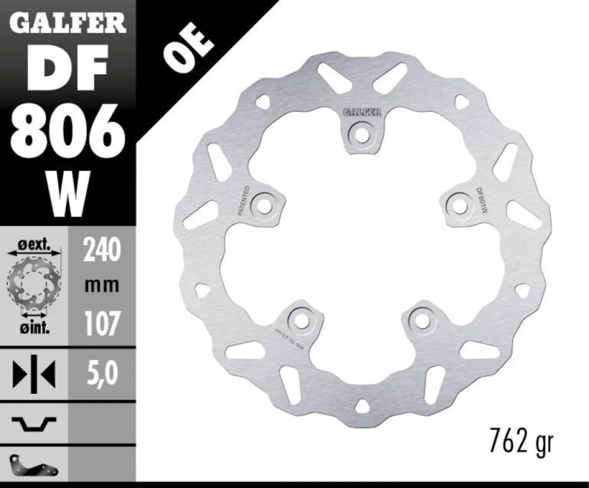 GALFER - BRAKE DISC FIXED WAVE - 17104103