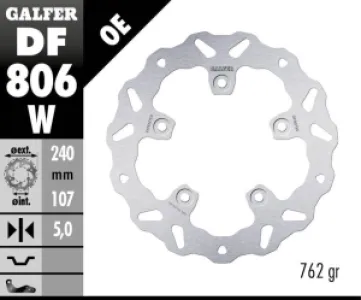 GALFER - BRAKE DISC FIXED WAVE - 17104103