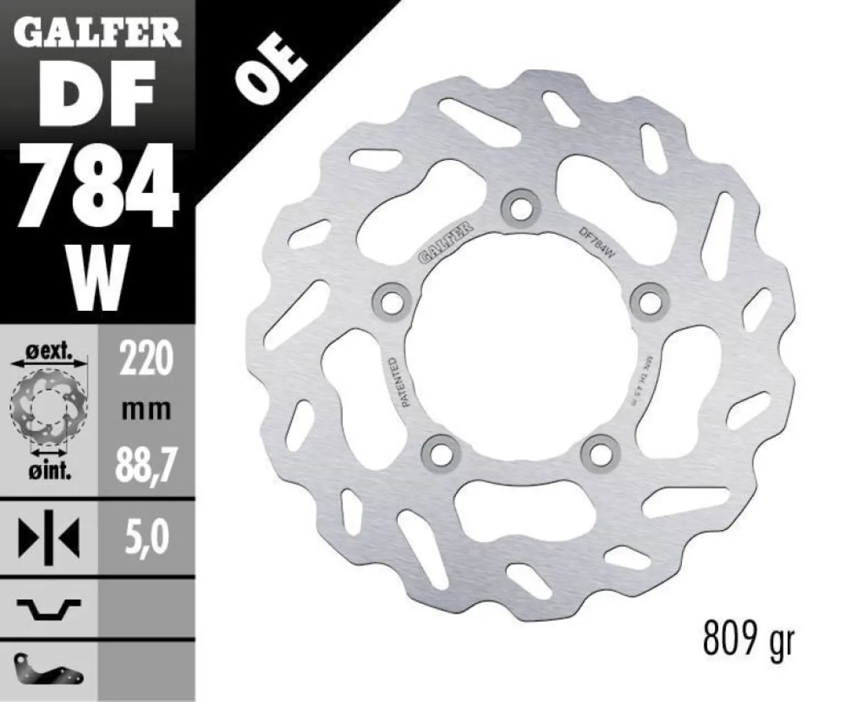 GALFER - BRAKE DISC FIXED WAVE - 17104104