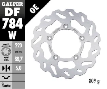 GALFER - BRAKE DISC FIXED WAVE - 17104104