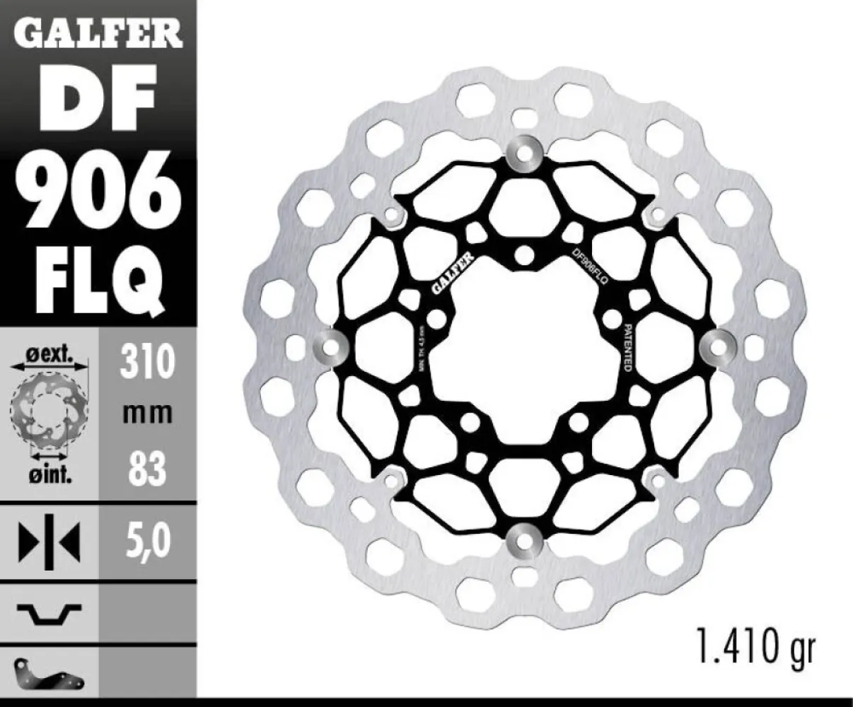 GALFER - BRAKE DISC FLOAT CUBIQ - 17104115