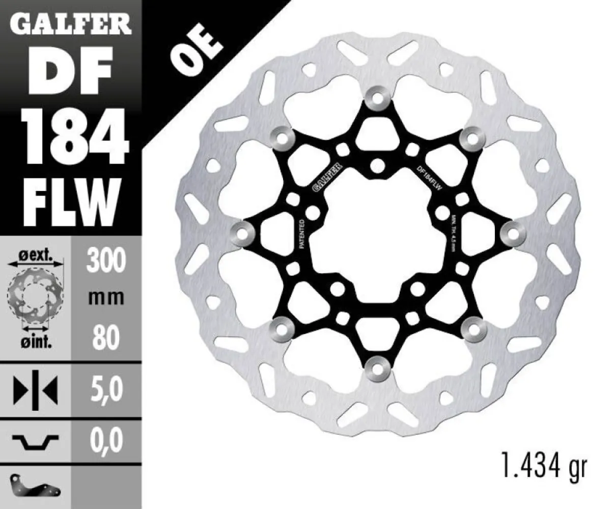 GALFER - BRAKE DISC WAVE FLOATING - 17104651