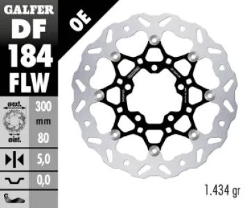 GALFER - BRAKE DISC WAVE FLOATING - 17104651
