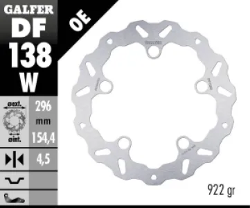 GALFER - BRAKE DISC WAVE FIXED - 17104649