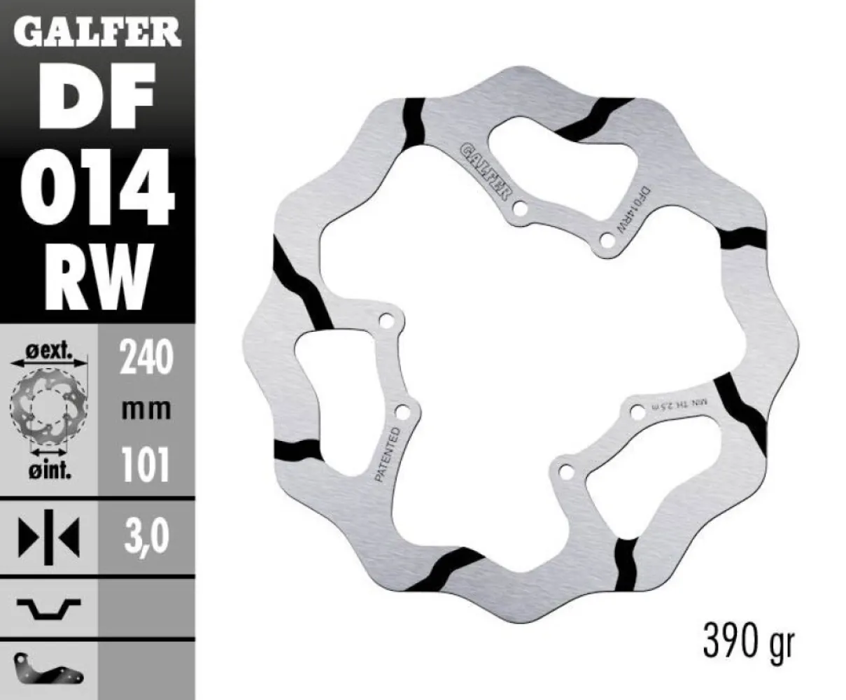 GALFER - BRAKE DISC FIXED WAVE GROOVED - 17111710