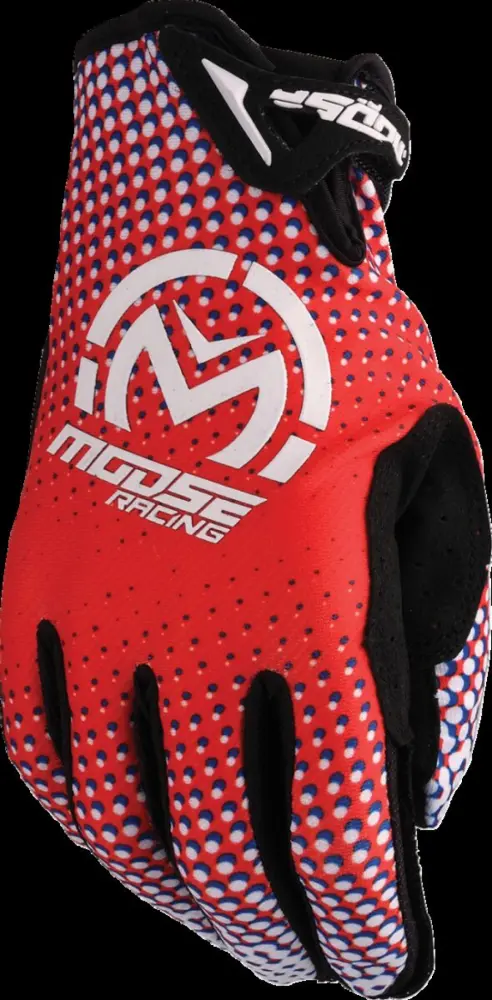 MOOSE OFFROAD SOFT-GOODS - GLOVE SX1 RED/WHITE/BLUE SM - 33308060