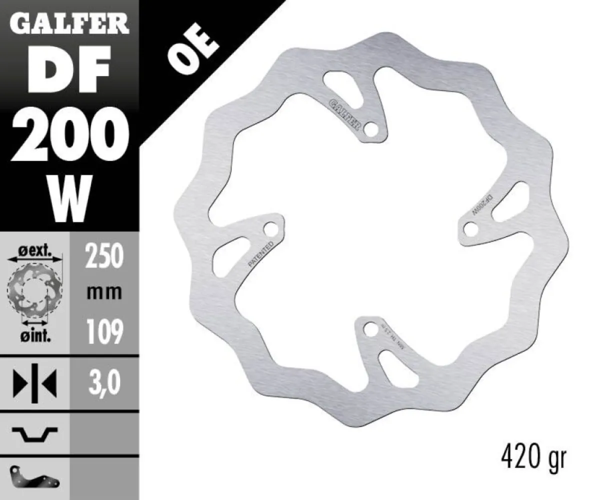 GALFER - BRAKE DISC FIXED WAVE - 17111720