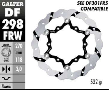 GALFER - BRAKE DISC FLOAT WAVE GROOVED - 17111726