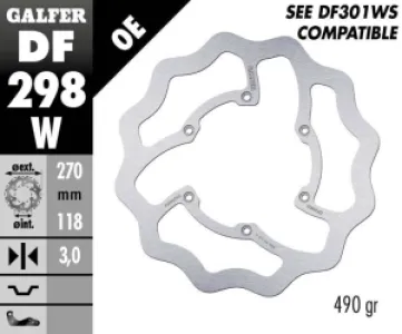 GALFER - BRAKE DISC FIXED WAVE - 17111728