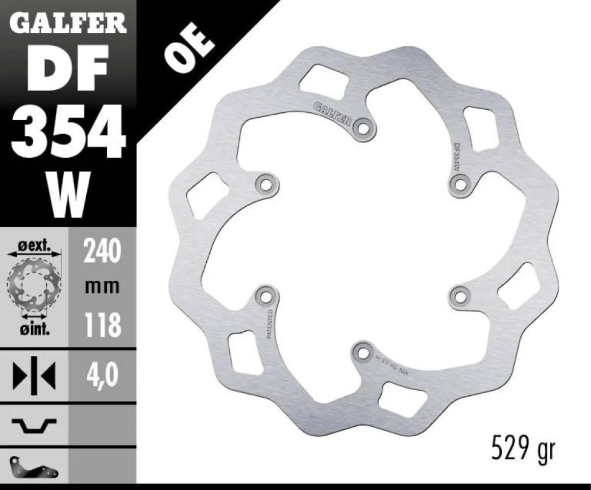 GALFER - BRAKE DISC FIXED WAVE - 17111735