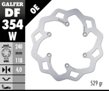 GALFER - BRAKE DISC FIXED WAVE - 17111735