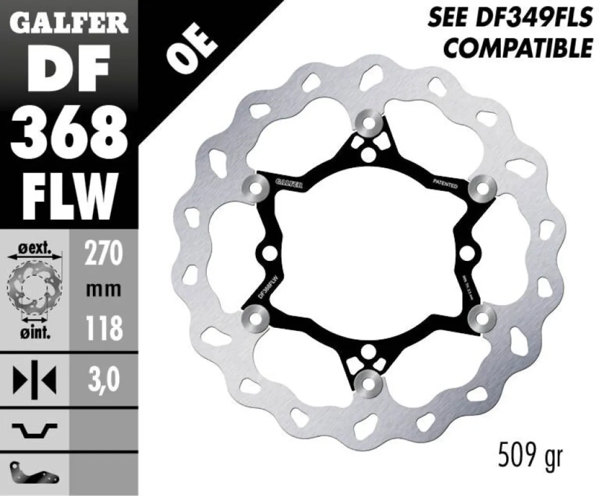 GALFER - BRAKE DISC FLOAT WAVE - 17111736