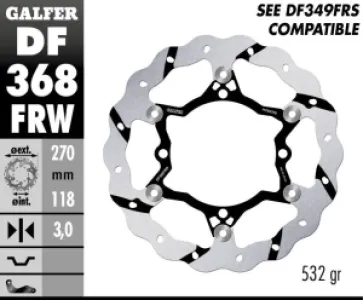 GALFER - BRAKE DISC FLOAT WAVE GROOVED - 17111737