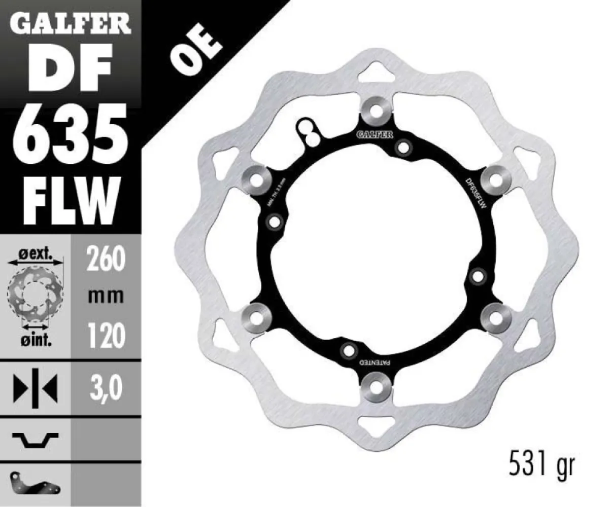 GALFER - BRAKE DISC FLOAT WAVE - 17111750