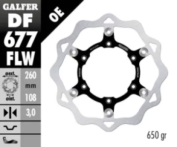 GALFER - BRAKE DISC FLOAT WAVE - 17111753