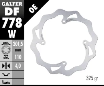 GALFER - BRAKE DISC FIXED WAVE - 17111759
