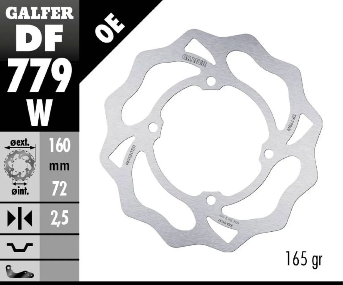 GALFER - BRAKE DISC FIXED WAVE - 17111760