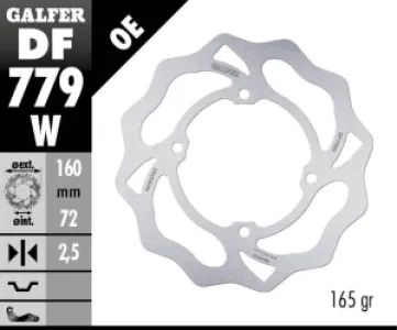 GALFER - BRAKE DISC FIXED WAVE - 17111760