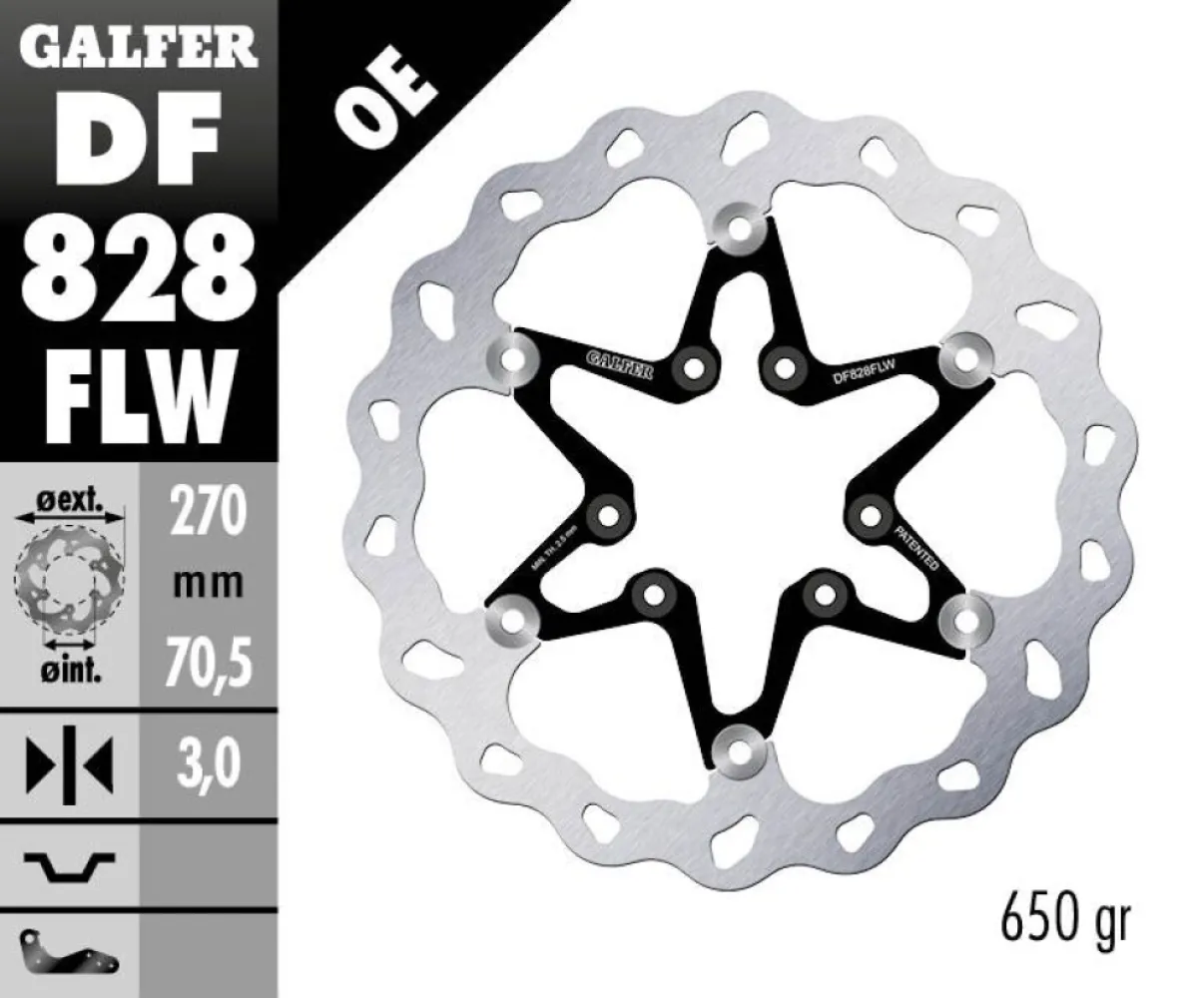 GALFER - BRAKE DISC FLOAT WAVE - 17111769