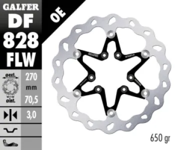 GALFER - BRAKE DISC FLOAT WAVE - 17111769
