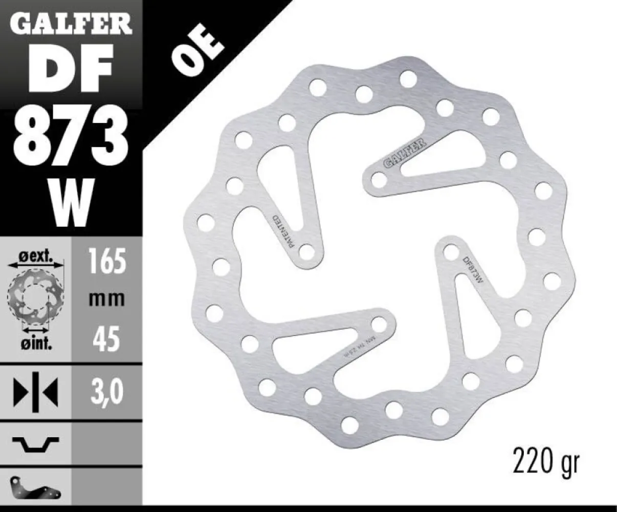 GALFER - BRAKE DISC FIXED WAVE - 17111782