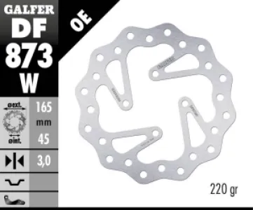 GALFER - BRAKE DISC FIXED WAVE - 17111782