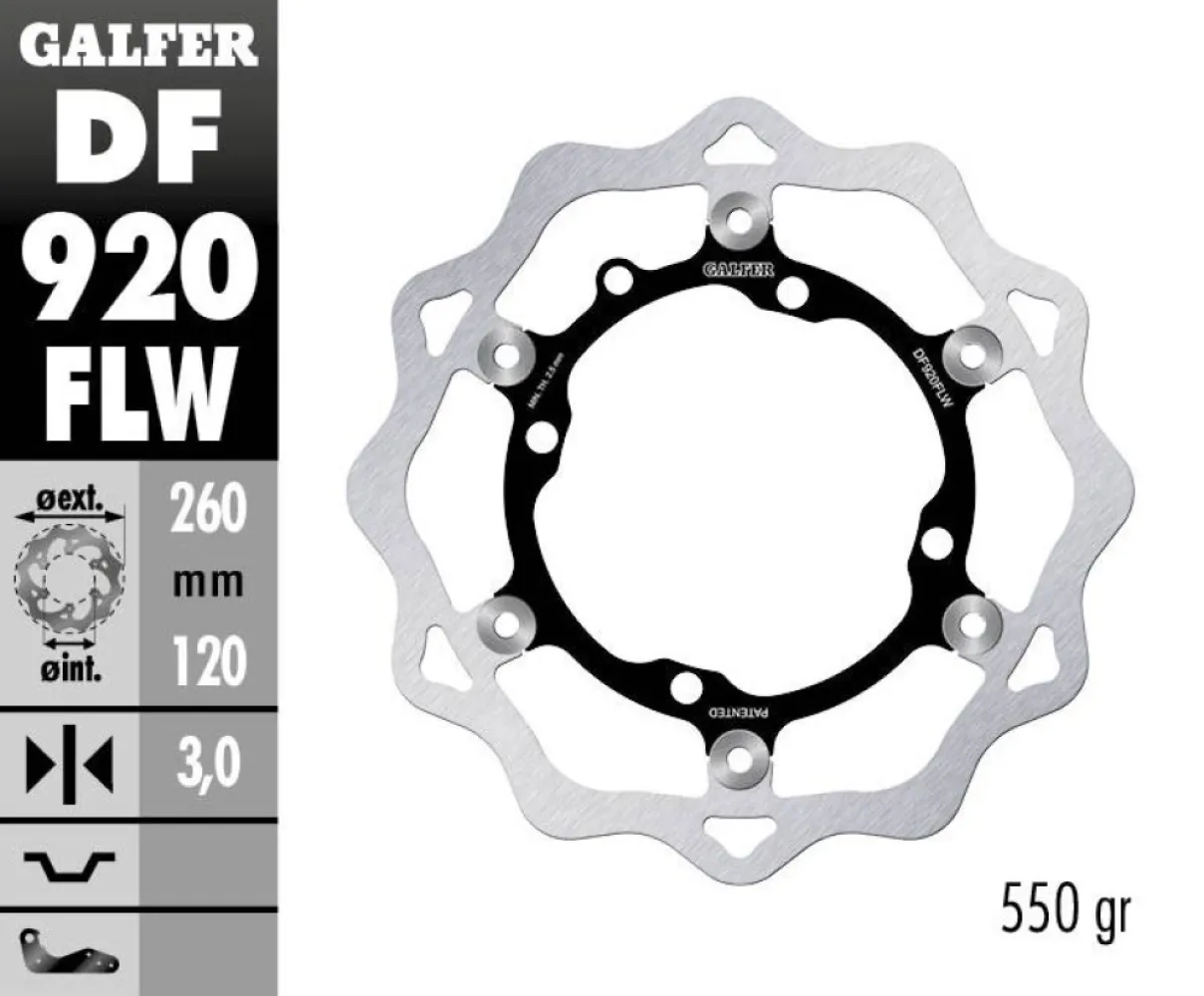 GALFER - BRAKE DISC FLOAT WAVE - 17111784