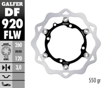 GALFER - BRAKE DISC FLOAT WAVE - 17111784