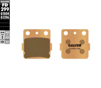 GALFER - BRAKE PAD SINTERED OFF ROAD - 17111793