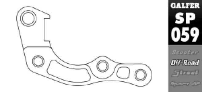 GALFER - BRAKE CALIPER ADAPTOR - 17112275