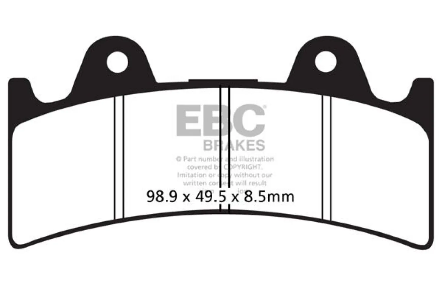 EBC - BRAKE PAD FA SER ORGANIC - 17200273