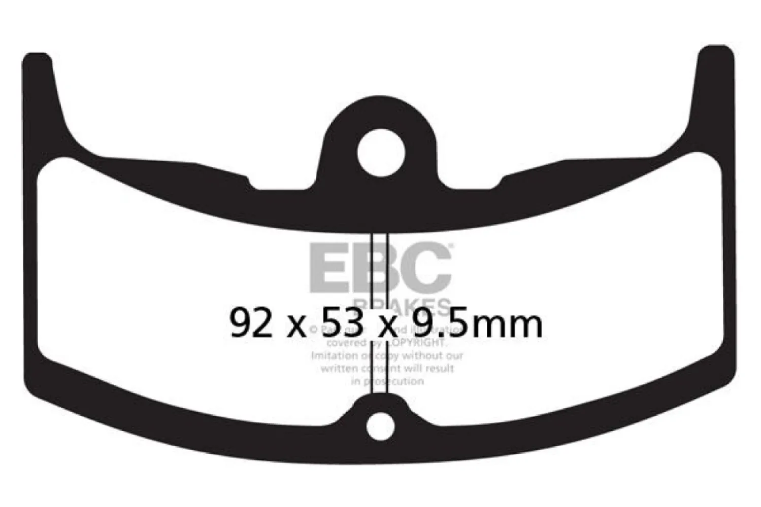 EBC - BRAKE PAD ORGANIC STREET - 17200283