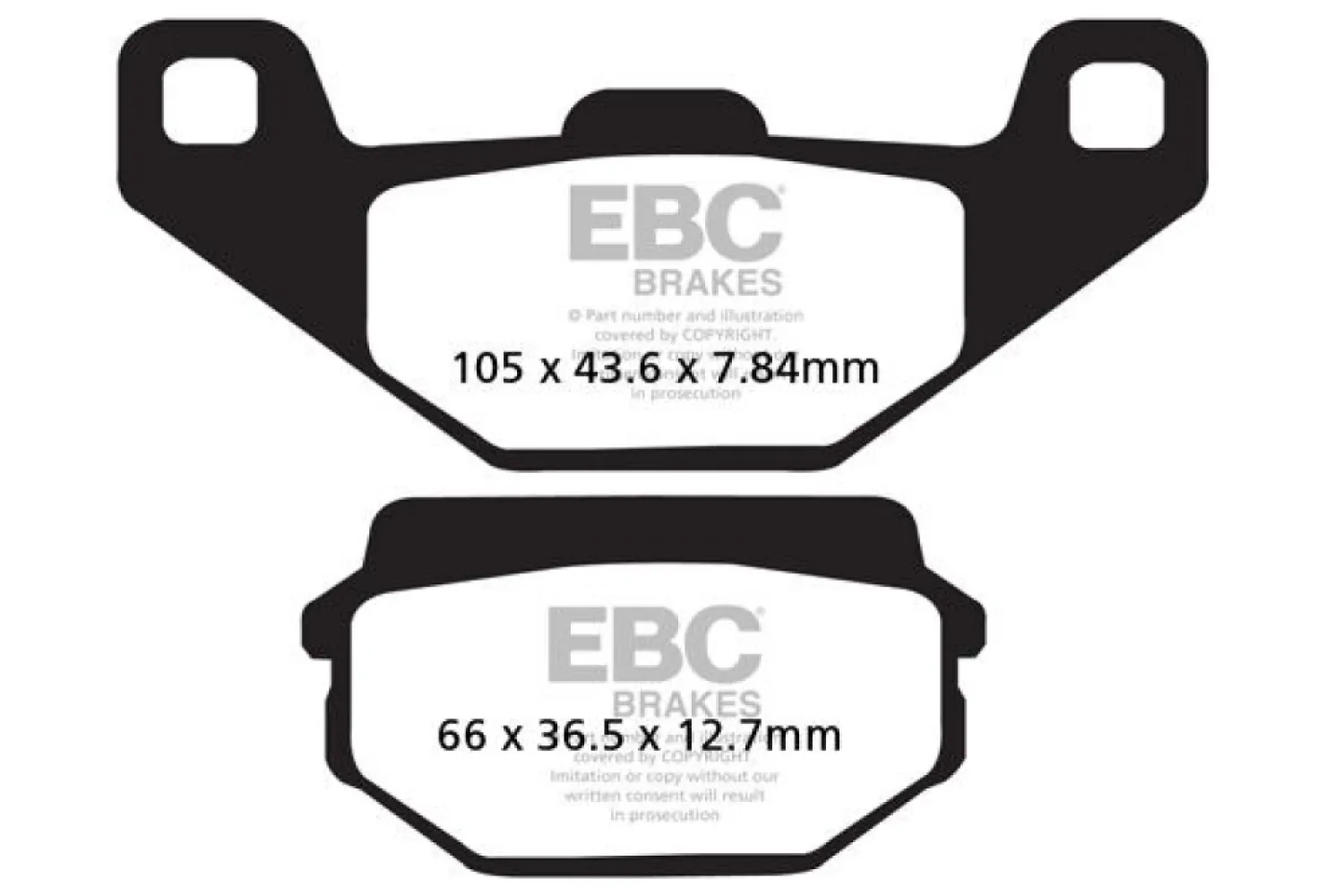 EBC - BRAKE PAD FA SER ORGANIC - 17200295