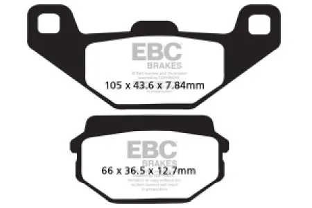 EBC - BRAKE PAD FA SER ORGANIC - 17200295