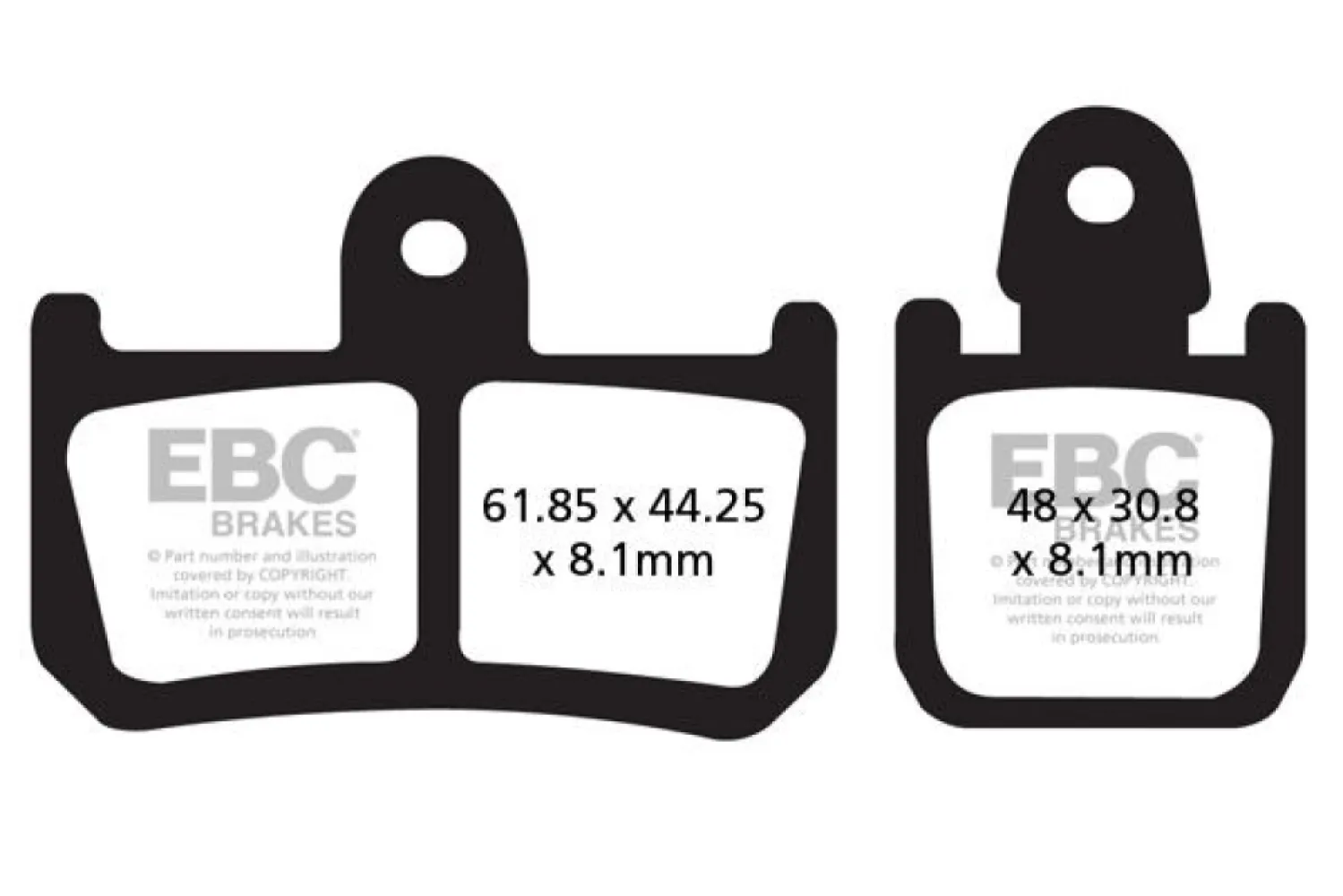 EBC - BRAKE PAD FA SER ORGANIC - 17200298