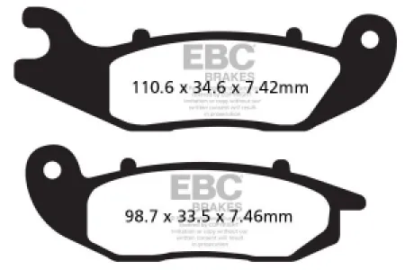 EBC - BRAKE PAD CARBON TT DIRT - 17200299